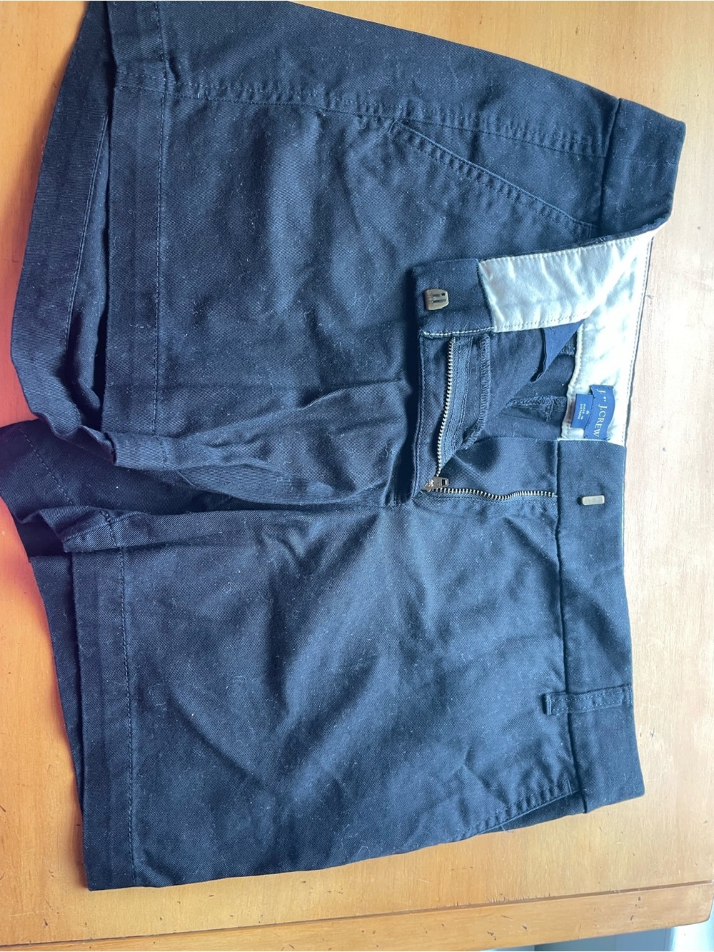 black  j crew Casual Cotton Blend Shorts